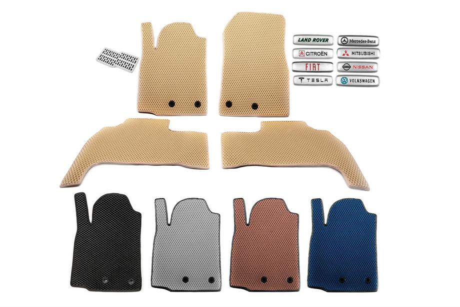 Opel Corsa E 2015-2019 Alfombrillas EVA (Beige) Image
