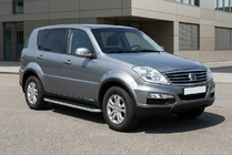 SsangYong Rexton I 2001-2017 Estribos Laterales Tayga Grey (2 uds., Aluminio) foto 1