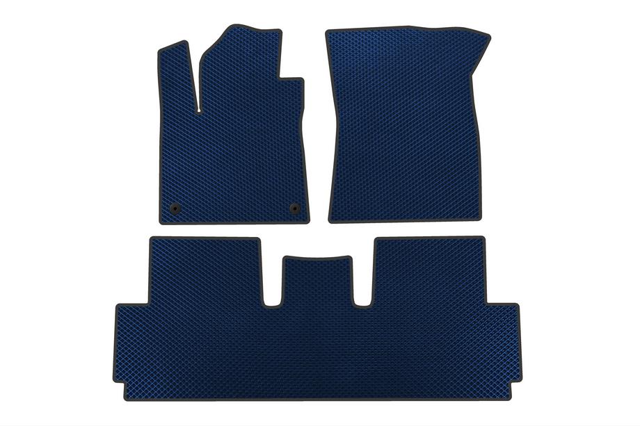 Citroen C-4 Picasso 2013–2022 Alfombrillas de coche EVA (para Grand, 2 filas, Azul) Image