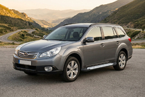 Subaru Outback 2009-2014 Estribos laterales Allmond Grey (2 uds., aluminio) foto 1