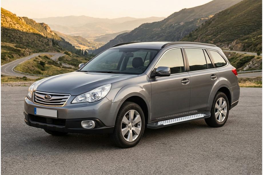 Subaru Outback 2009-2014 Estribos laterales Allmond Grey (2 uds., aluminio) Image