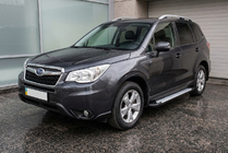 Subaru Forester 2013-2018 Estribos laterales Allmond Grey (2 uds., aluminio) foto 1