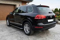Volkswagen Touareg 2010-2018 Estribos Laterales Maydos V1 (2 uds., Aluminio y Acero Inoxidable) foto 1