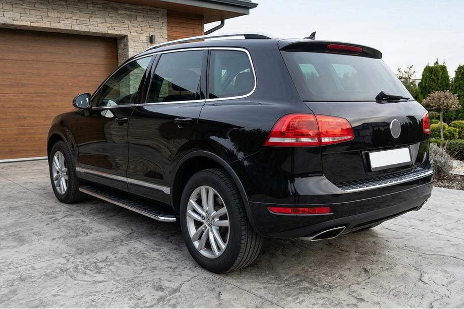 Volkswagen Touareg 2010-2018 Estribos Laterales Maydos V1 (2 uds., Aluminio y Acero Inoxidable) Image