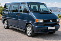 Volkswagen T4 Caravelle/Multivan 1990–2003 Estribos Laterales Allmond Black (2 uds., Aluminio) foto 1