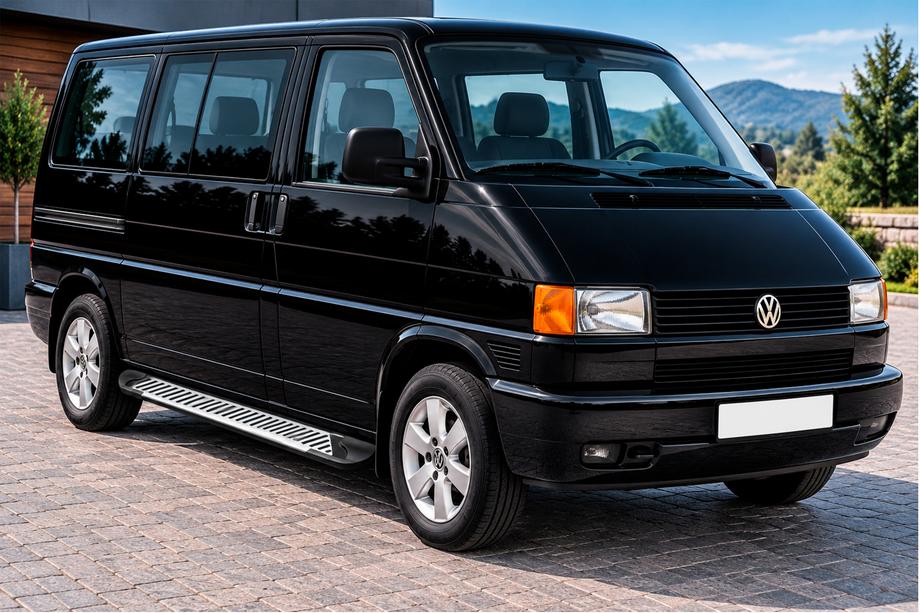 Volkswagen T4 Caravelle/Multivan 1990–2003 Estribos Laterales Line (2 uds., Aluminio) Batalla Larga Foto 1