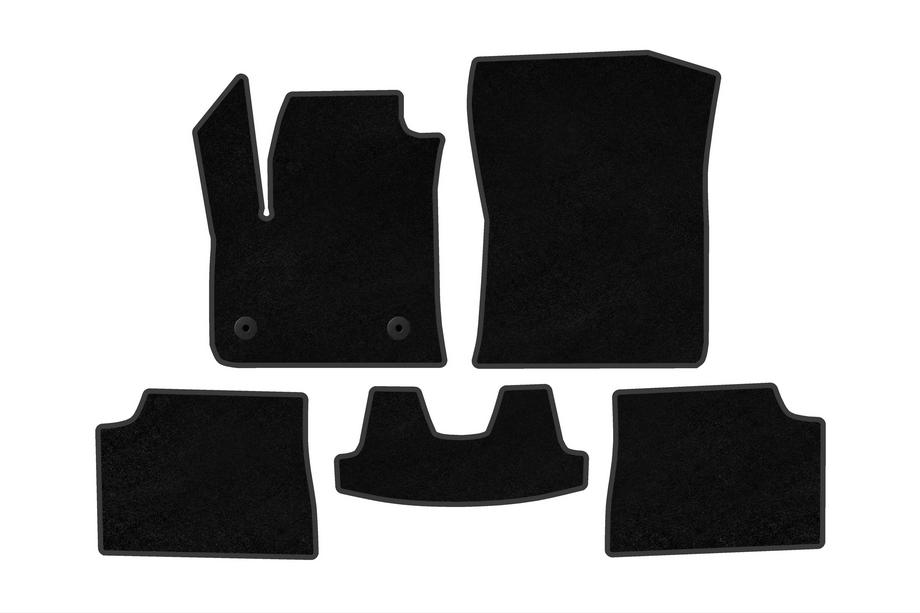 Fiat 600/600e 2023– Alfombrillas textiles Classic (Eléctrico, negro) Image