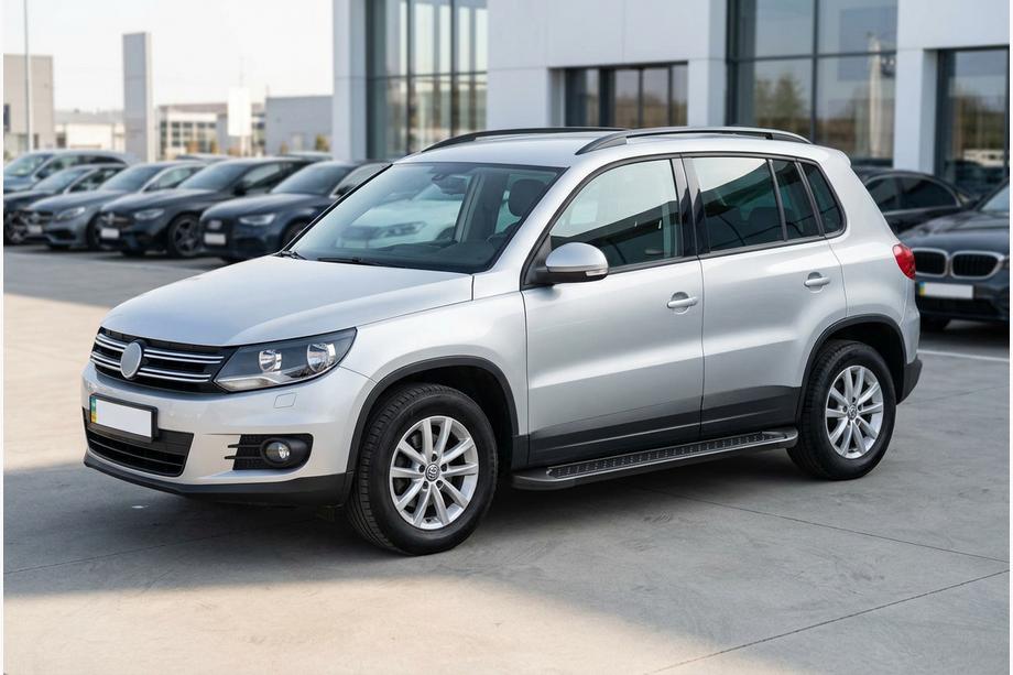 Volkswagen Tiguan 2007-2016 Estribos Laterales Allmond Black (2 uds., Aluminio) Foto 1