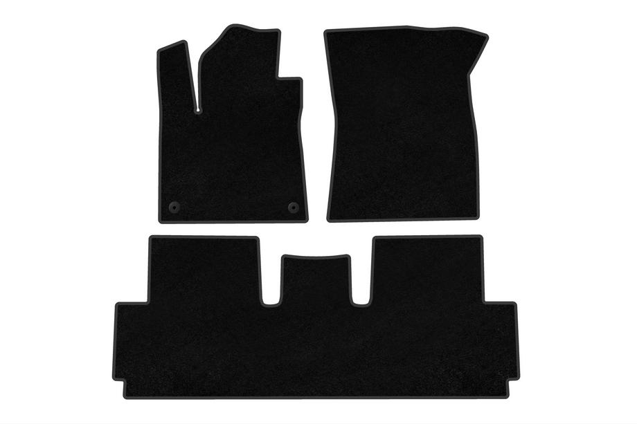Citroen C-4 Picasso 2013–2022 Alfombrillas textiles Premium (para Grand, 2 filas, Negro) Image