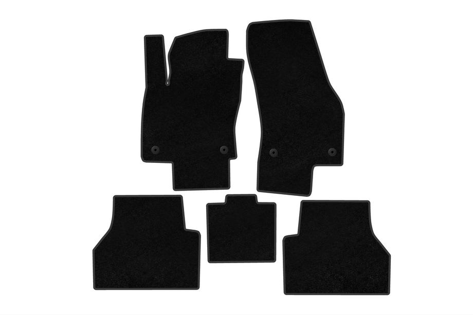 Ford Connect 2021- Alfombrillas de moqueta Premium (Negro) Image