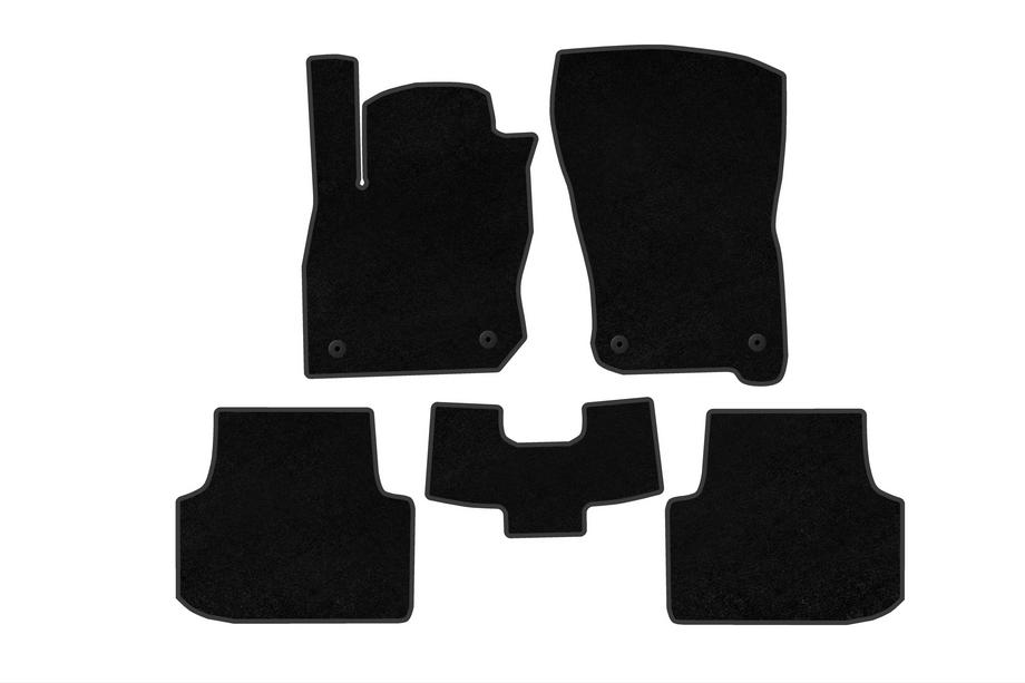 Seat Leon 2020- Alfombrillas de moqueta Premium (Negro) Image