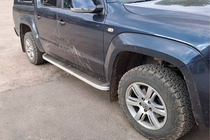 Volkswagen Amarok 2010-2022 Estribos Laterales Tayga Grey (2 uds., Aluminio) foto 1