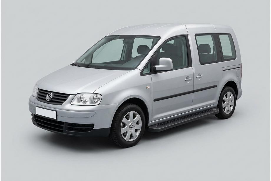 Volkswagen Caddy 2004-2010 Estribos Laterales Allmond Black (2 uds., Aluminio) Image