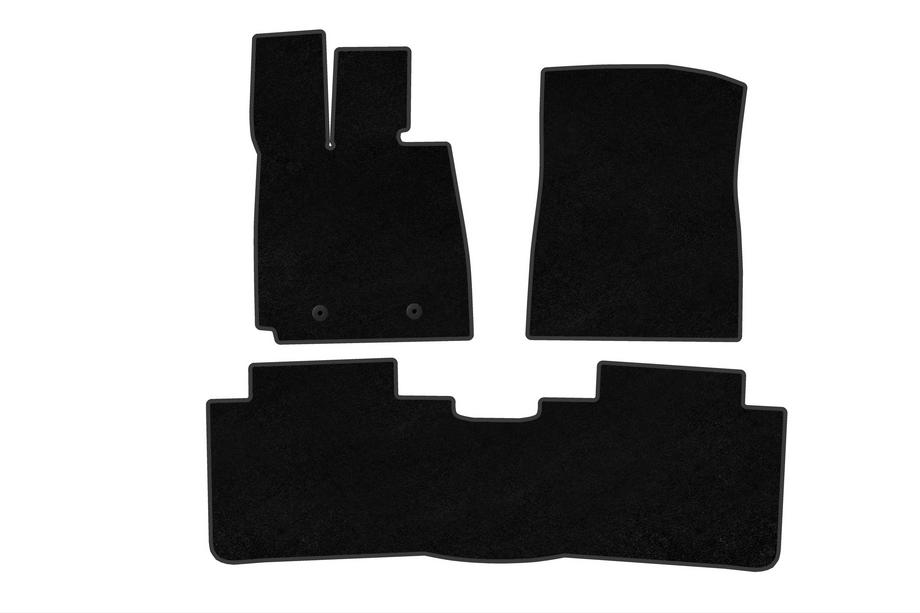 BYD Han 2020- Alfombrillas de moqueta Deluxe (Negro) Image
