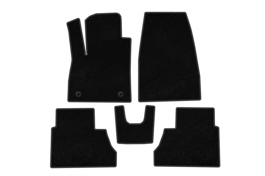 Ford Courier 2023- Alfombrillas de moqueta Deluxe (Negro) Image