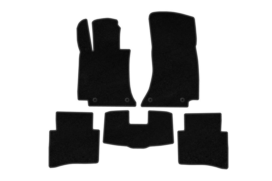 Mercedes E-class W214 2023- Alfombrillas textiles Deluxe (SD, Negro) Foto 1