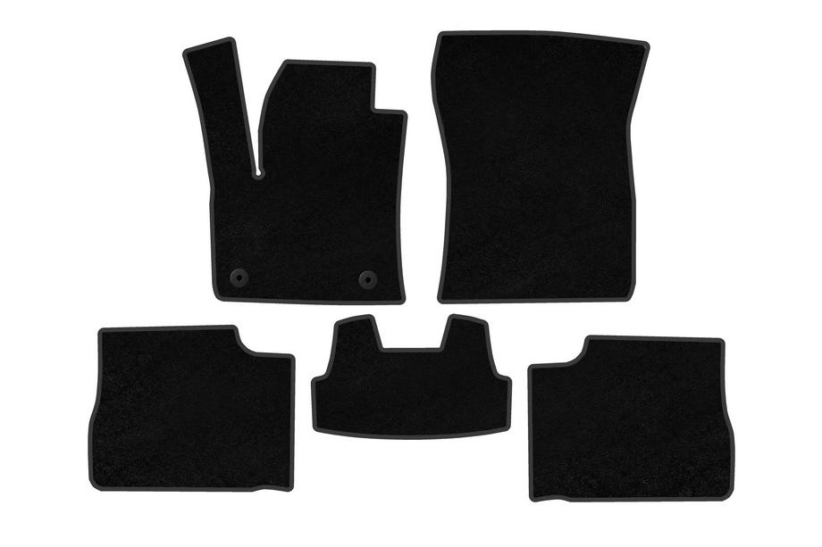 Peugeot 2008 2019- Alfombrillas textiles Deluxe V2 (2023-, Eléctrico, Negro) Image