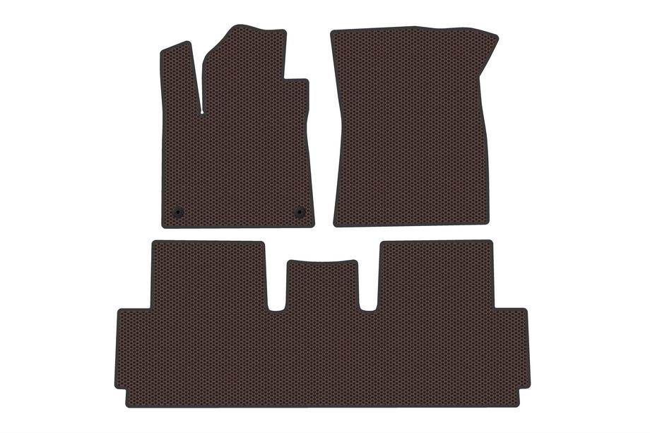 Citroen C-4 Picasso 2013–2022 Alfombrillas de goma Carsuit (para Grand, 2 filas, Marrón) Foto 1