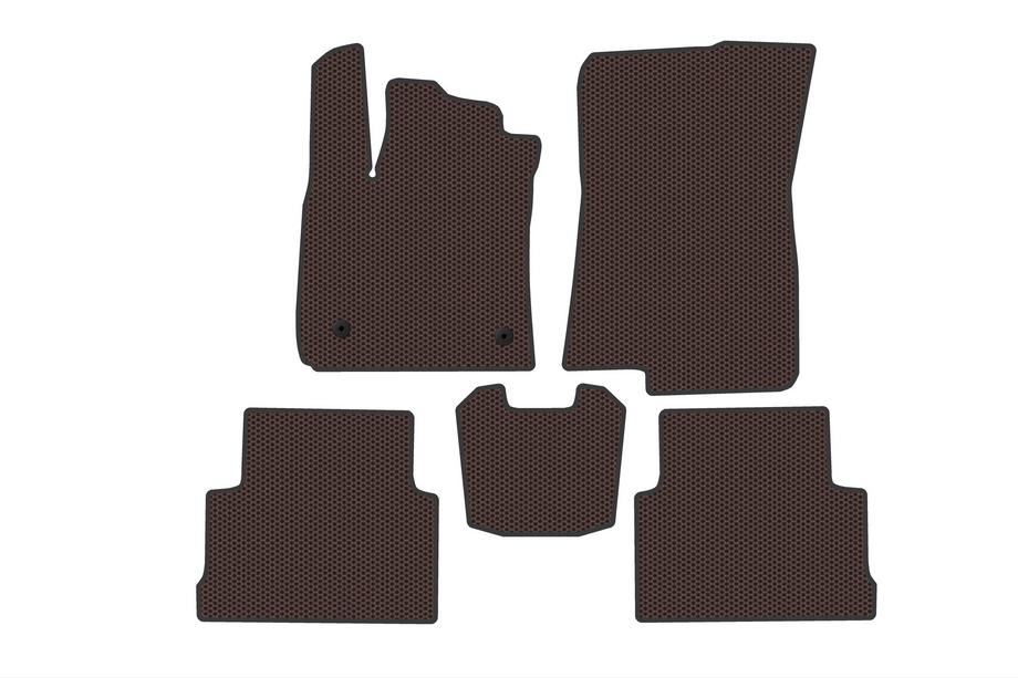 Dacia Jogger 2022- Alfombrillas de Goma Carsuit (2 Filas, Marrón) Image