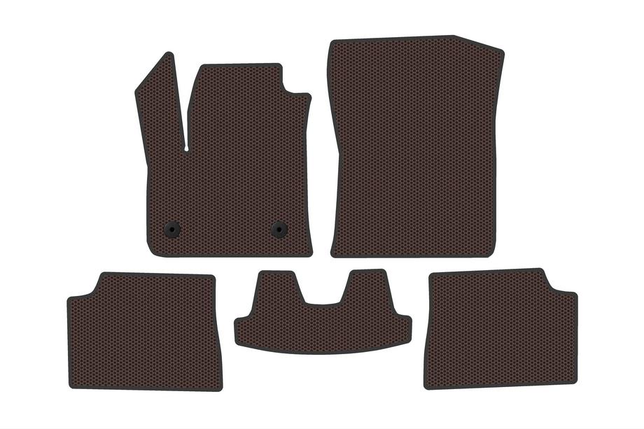 Fiat 600/600e 2023– Alfombrillas de goma Carsuit (Eléctrico, Marrón) Image