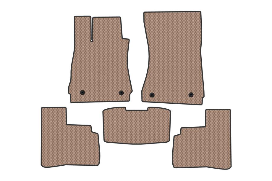 Mercedes S-class W221 2005-2013 Alfombrillas de goma Carsuit (Short, Beige) Foto 1