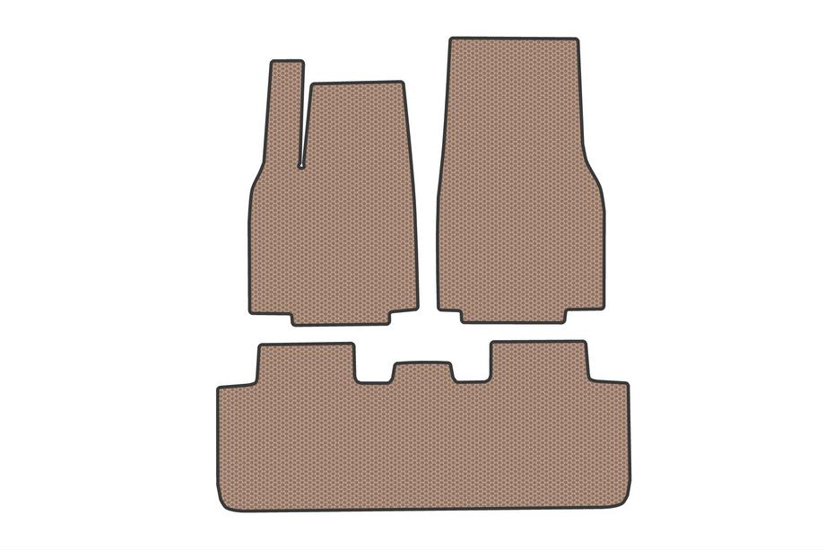 Tesla Model Y 2020- Alfombrillas de Goma Carsuit (Para Juniper 2025-, Beige) Image