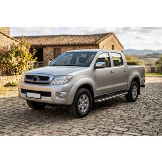 Estribos Laterales Maydos V1 (2 uds., Aluminio y Acero Inoxidable) Toyota Hilux 2006-2015 foto 1