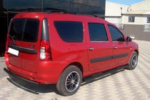 Lada Largus 2012- Barras Laterales Black (2 uds, Acero Inoxidable) foto 4