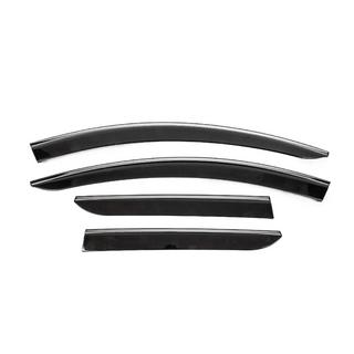 Deflectores de Ventana con Moldura Cromada (4 uds, Sunplex Chrome) Dacia Duster 2018-2024 foto 1