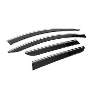 Deflectores de Ventana con Moldura Cromada (4 uds, Sunplex Chrome) Dacia Duster 2018-2024 foto 3