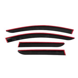 Deflectores de Ventana con Moldura Cromada (4 uds, Sunplex Chrome) Dacia Duster 2018-2024 foto 4