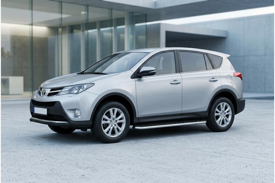 Toyota Rav 4 2013-2018 Estribos Laterales Maydos V1 (2 uds., Aluminio y Acero Inoxidable) Image