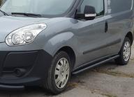 Fiat Doblo II 2010-2022 Barras Laterales Black (2 uds, Acero Inoxidable) foto 1