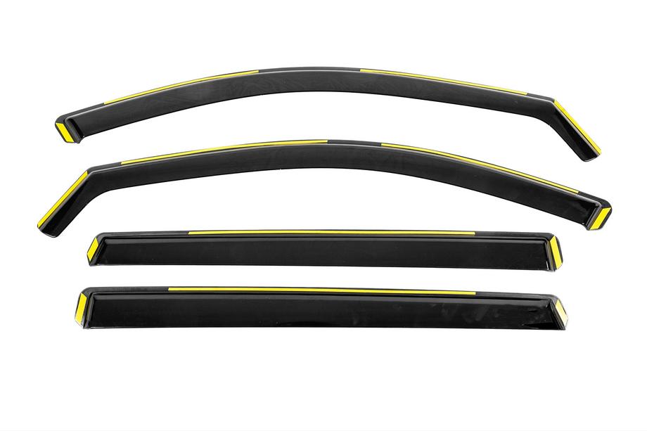 Mazda CX-80 2024– Deflectores de aire encastrables Niken Luxury (4 uds) Image