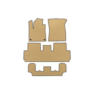 Alfombrillas EVA (Para Grand, 3 Filas, Beige) Citroen C-4 Picasso 2013–2022