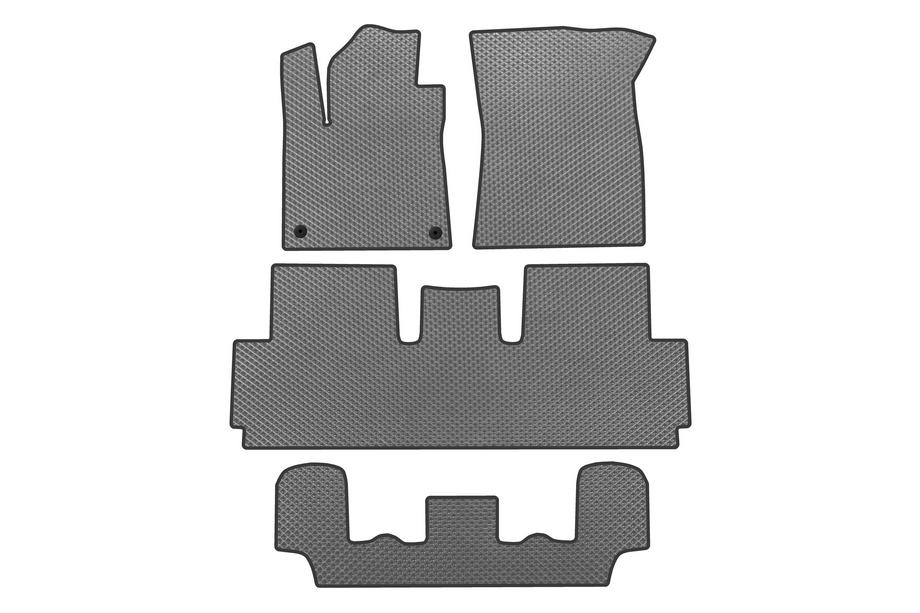 Citroen C-4 Picasso 2013–2022 Alfombrillas EVA (Para Grand, 3 Filas, Gris) Image