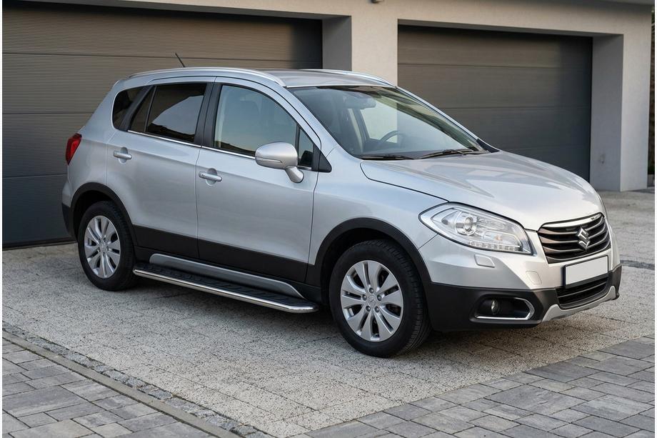 Suzuki SX4 S-Cross 2013-2016 Estribos Laterales Maydos V1 (2 uds., Aluminio y Acero Inoxidable) Image