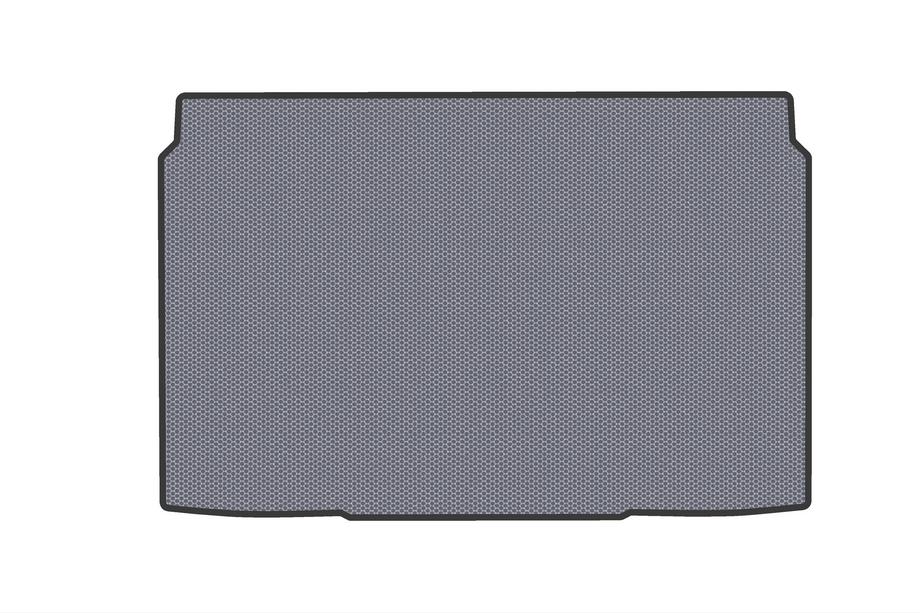 Peugeot 208 2019- Alfombrilla de goma para maletero (Gasolina, gris) Foto 1