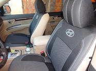 Hyundai Santa Fe 2 2006-2012 Fundas de Asientos de Coche (Polipiel↗Tela, Premium) foto 16