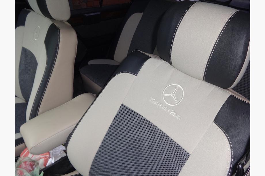 Mercedes E-class W124 1984–1997 Fundas de Asientos de Coche (Polipiel↗Tela, Premium) Foto 5
