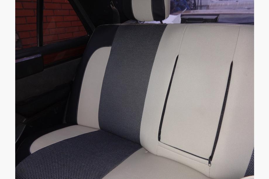 Mercedes E-class W124 1984–1997 Fundas de Asientos de Coche (Polipiel↗Tela, Premium) Foto 6