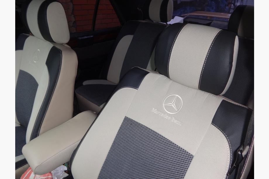 Mercedes E-class W124 1984–1997 Fundas de Asientos de Coche (Polipiel↗Tela, Premium) Foto 9