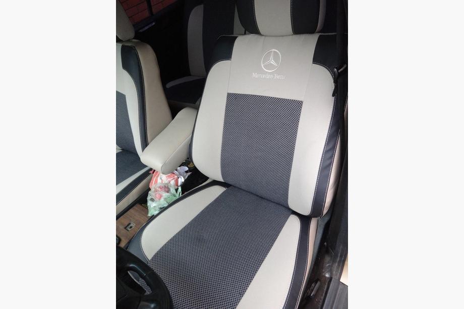 Mercedes E-class W124 1984–1997 Fundas de Asientos de Coche (Polipiel↗Tela, Premium) Foto 10