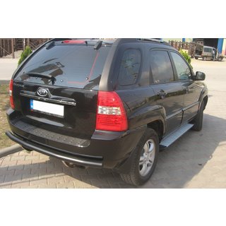 Barra Trasera AK002 Negra (Acero Inoxidable) foto 2