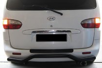 Hyundai H200, H1, Starex 1998-2007 Barra Trasera AK-005 Negra (Acero Inoxidable) foto 2