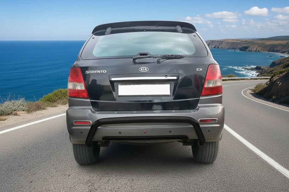 Kia Sorento I BL 2002-2009 Barra Trasera Black (Acero Inoxidable) Image