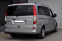 Mercedes Vito W639 2004-2014 Barra Trasera AK002 Negra (Acero Inoxidable) foto 6