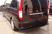 Mercedes Vito W639 2004-2014 Barra Trasera AK002 Negra (Acero Inoxidable) foto 7