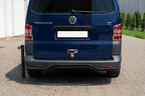 Volkswagen T5 Caravelle 2004-2010 Barra Trasera Wave AK006 Negra (Acero Inoxidable) foto 2