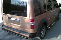 Ford Connect 2006–2009 Barra Trasera AK002 Negra (Acero Inoxidable) foto 1